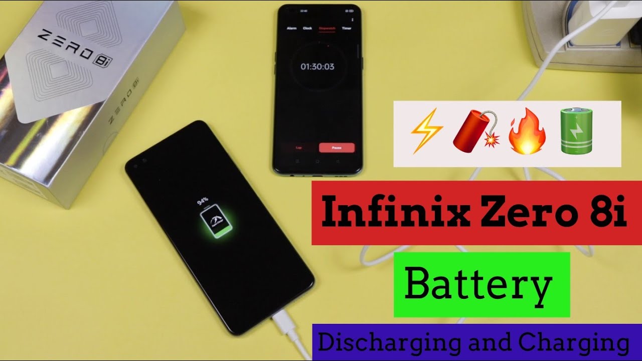 Infinix Zero 8i &mdash; Тест разрядки и зарядки аккумулятора 🔋 🔋 ⚡️ ⚡️ 🧨 🧨 | Подробный тест аккумулятора