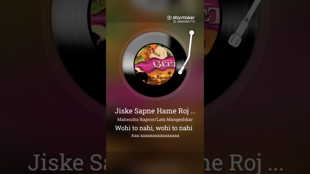Jiske sapne hamen roj aate Rahe