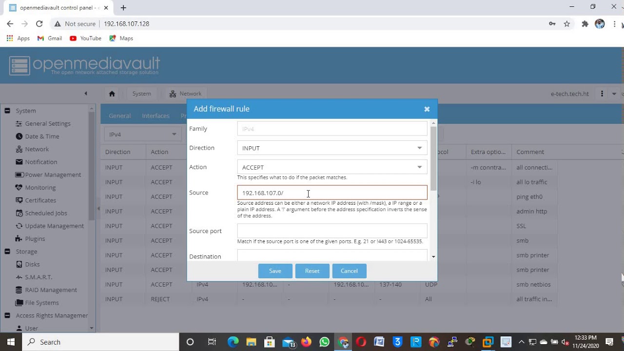 -Configurez le parefeu en empechant de toute sorte de connexion non-autoris&eacute;e venantd&rsquo;autres r&eacute;seaux