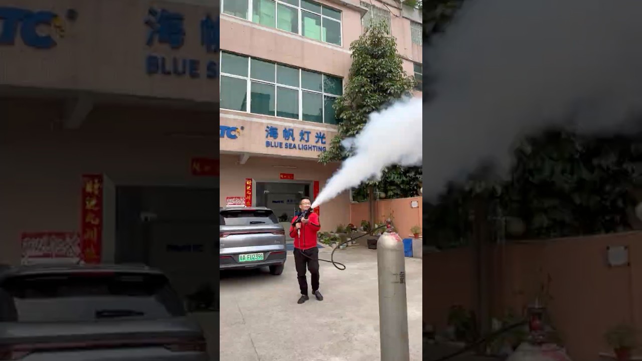 Insane Party Effects! Mini LED Fog Machine Gun in Action! 🎶🎆