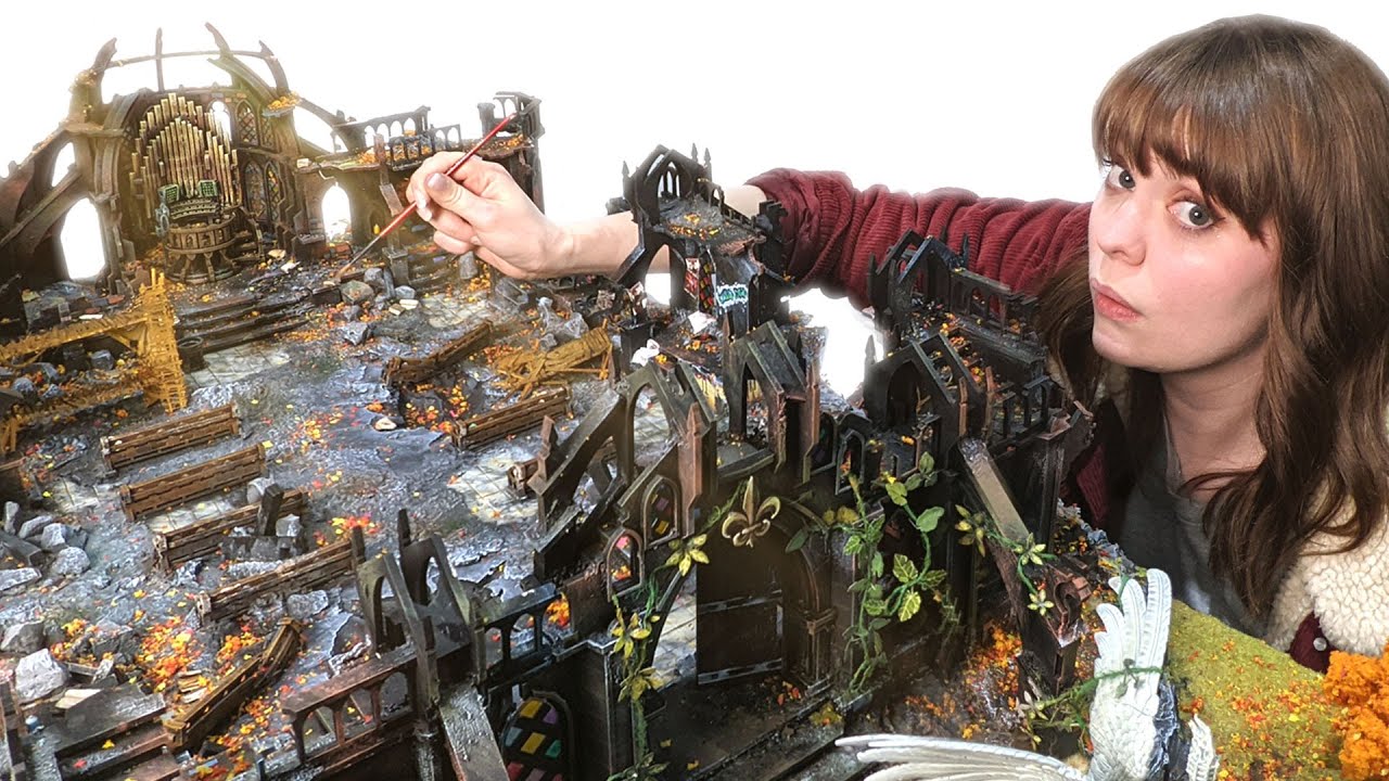 This Warhammer Cathedral Table took ONE YEAR to make!...