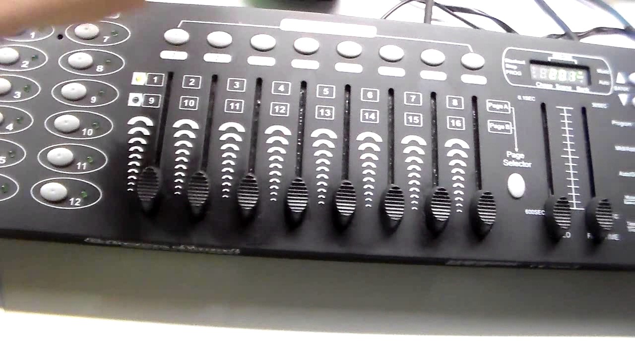GUIDA MIXER DMX-IMPOSTARE OPZIONE LUCI A RITMO DI MUSICA. [CON PROGRAMMAZIONE SCENE]