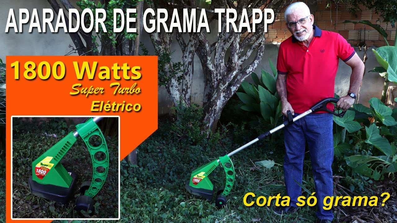 APARADOR DE GRAMA ELÉTRICO TRAPP SUPER TURBO 1800 É BOM?