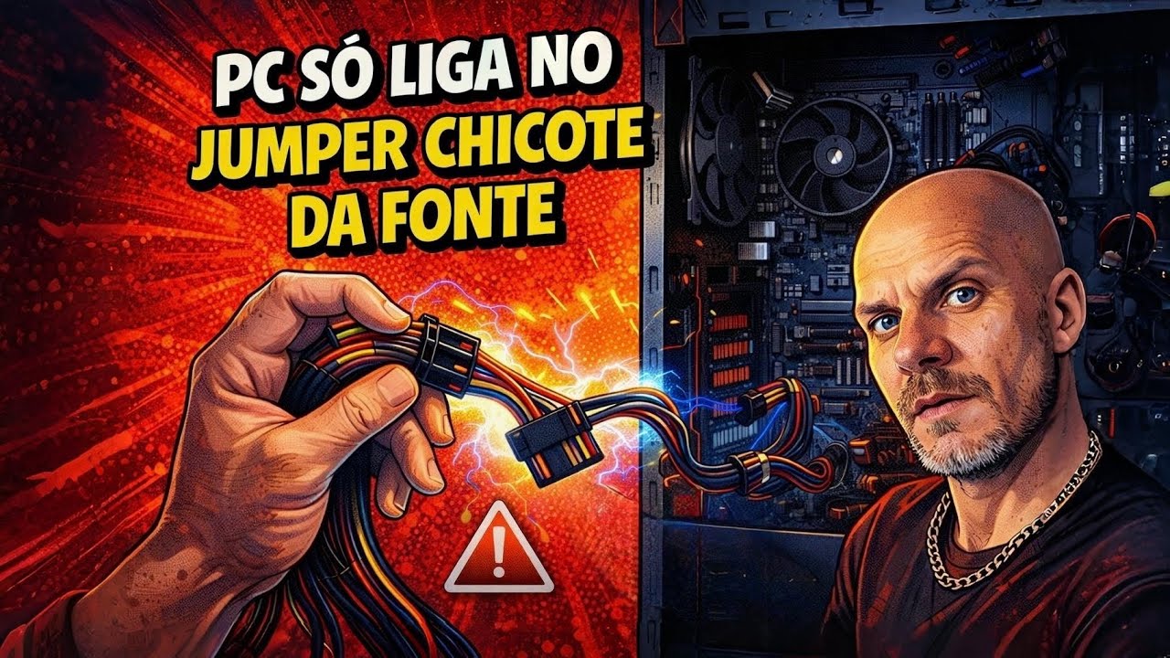 Pc só na ligação direta (provavelmente a fonte está com defeito) leia a descrição