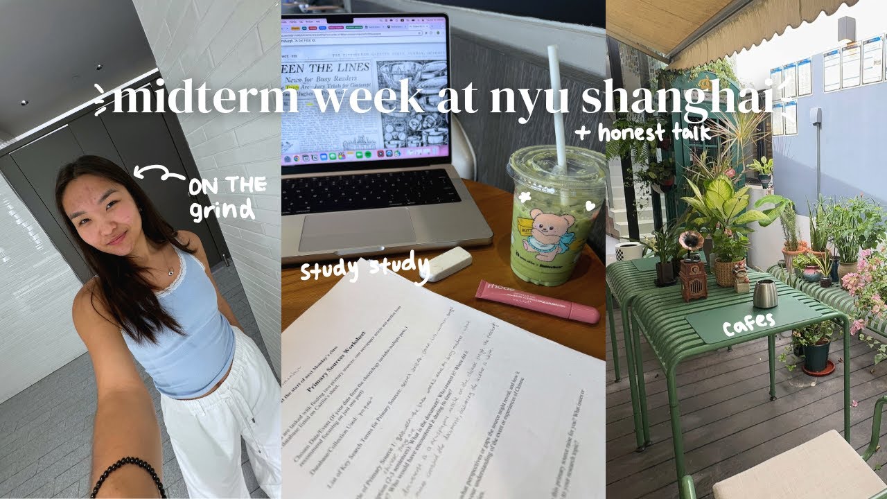 busy & productive weekend at nyu shanghai!! | getting ready for midterms! | study away part 4 📓🌱