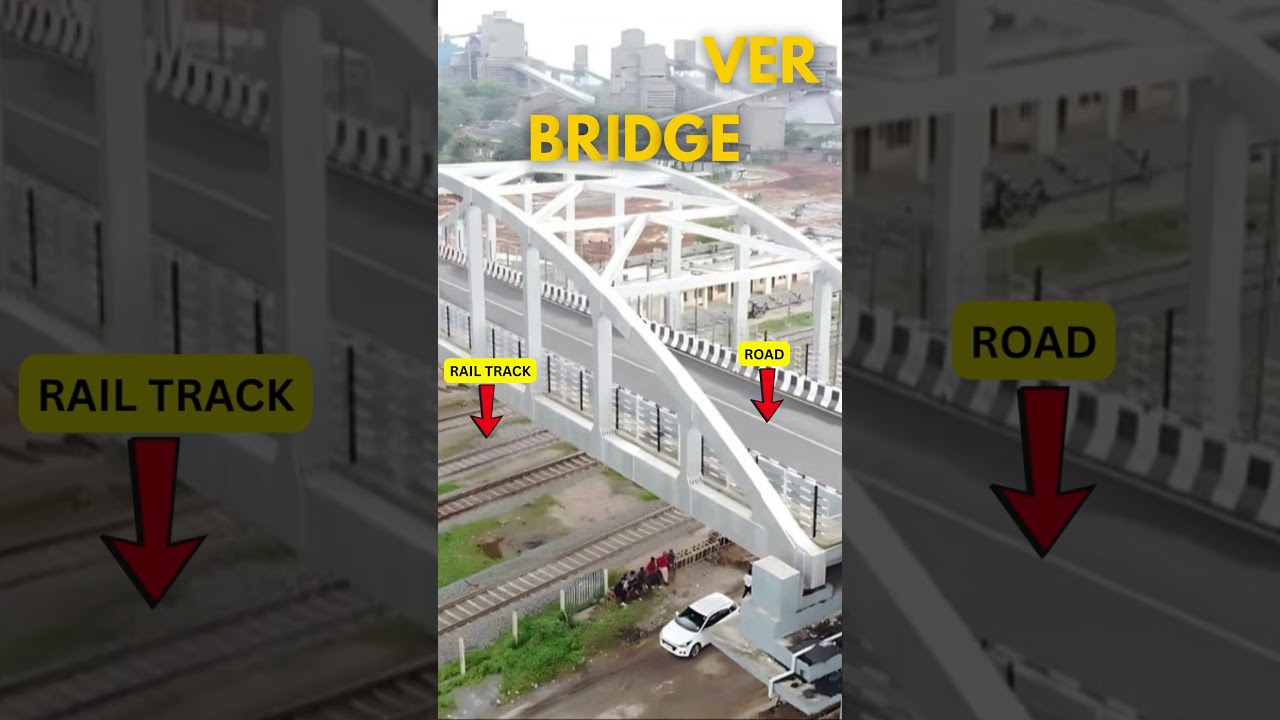 Road Over Bridge Vs Road Under Bridge #civilengineering #bridgeconstruction#railway #indianrailways