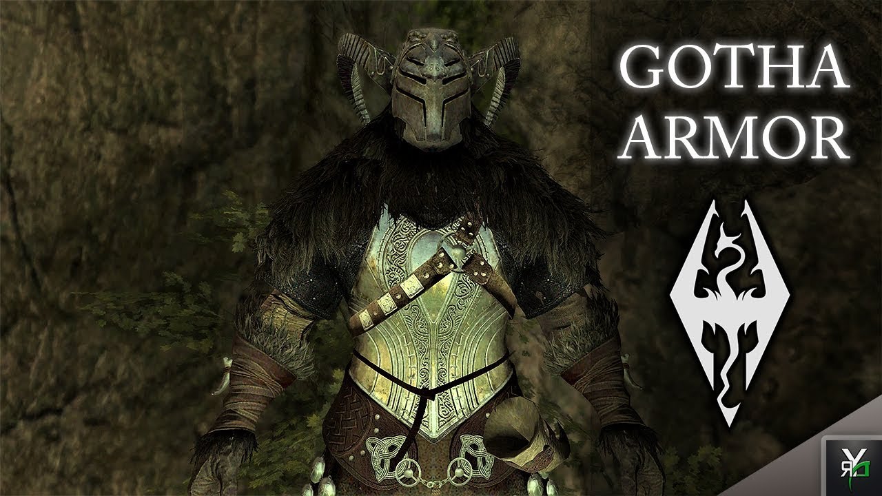 GOTHA ARMOR!!- Xbox Modded Skyrim Mod Showcase