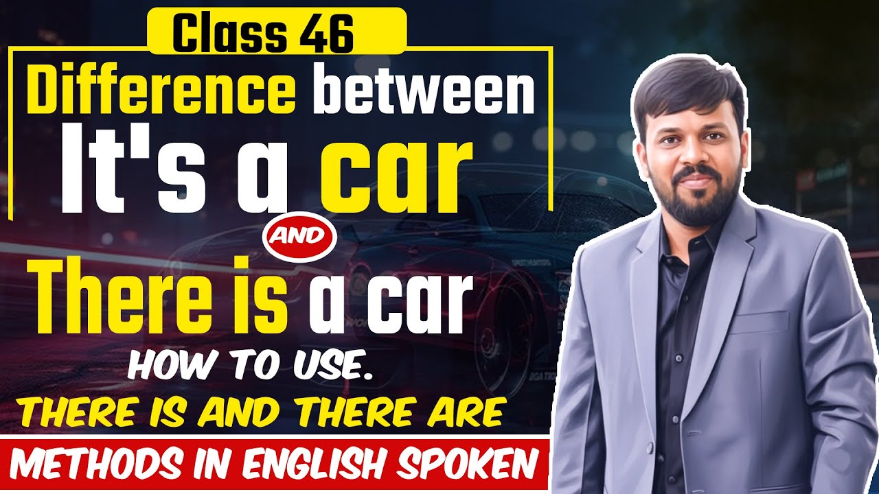 There is vs There are | It's a Car & There is a Car Difference | English Speaking #englishbyankitsir