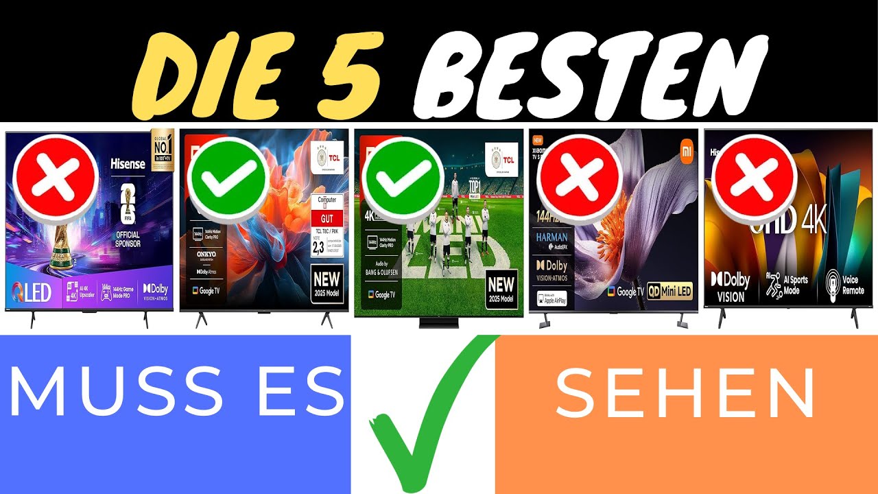 BESTE 55 ZOLL GAMING-FERNSEHER 2025 🎮📺 | 4K & 144HZ IM VERGLEICH!