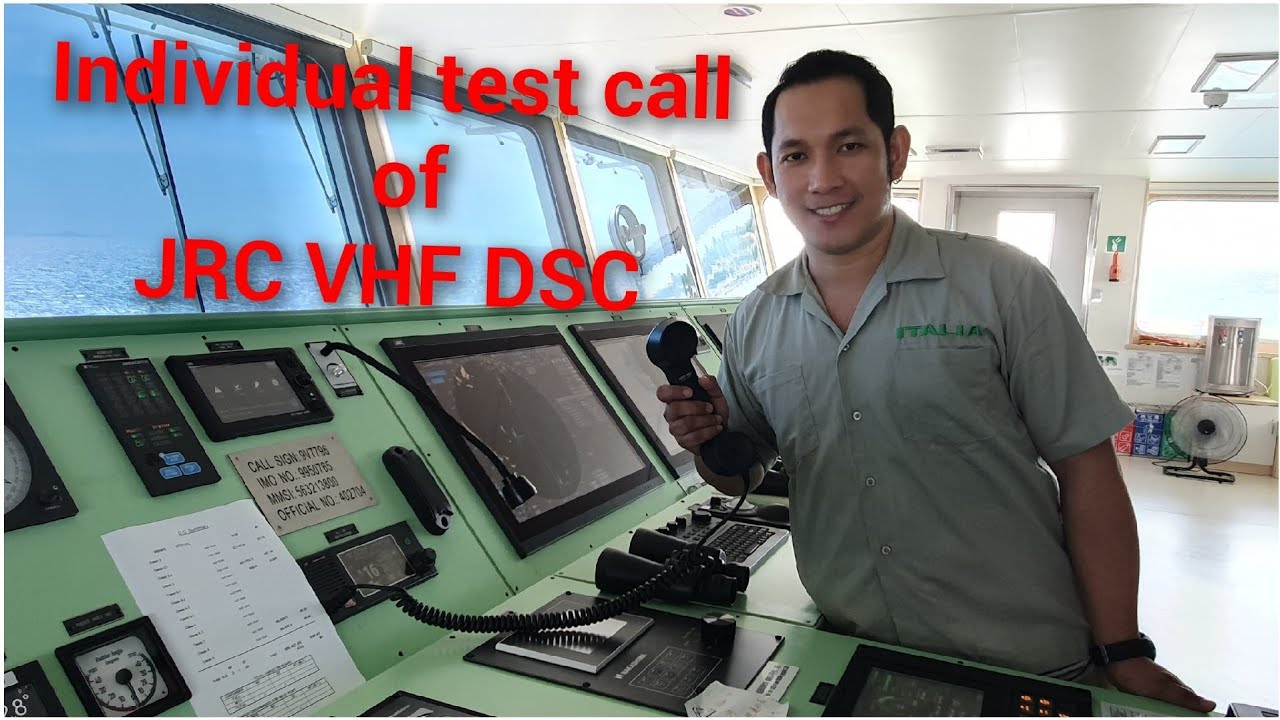 Individual test call of JRC VHF DSC, seamans vlog, marino vlog,
