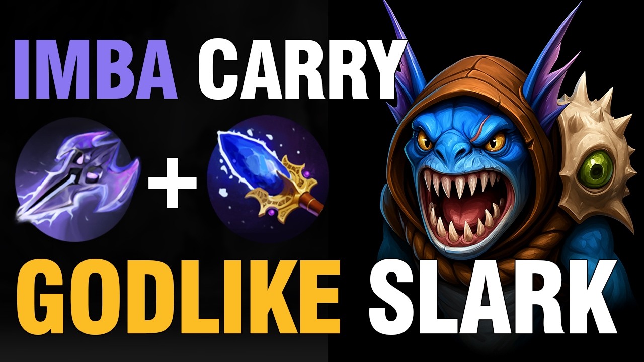 Slark Carry IMMORTAL Gameplay &ndash; Mage Slayer Aghanim's Scepter Build (7.40c) #dota2