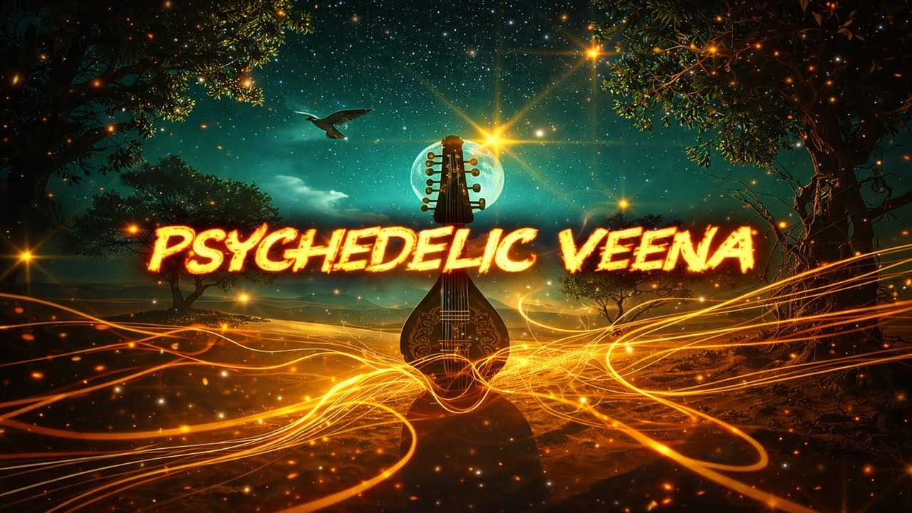 Psychedelic Veena – Tribal Psychedelic Lyric Video | World Groove Music