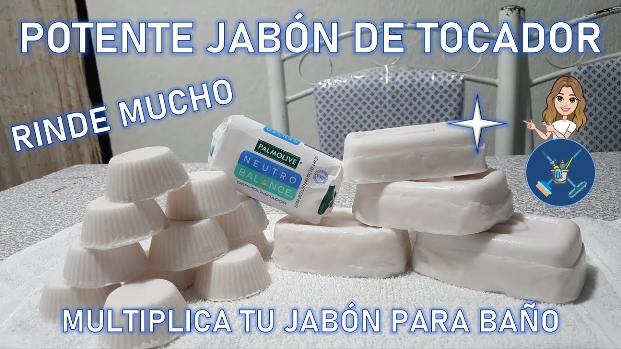 Potente jabón de tocador - Economiza y multiplica tu jabón de tocador - Rinde mucho