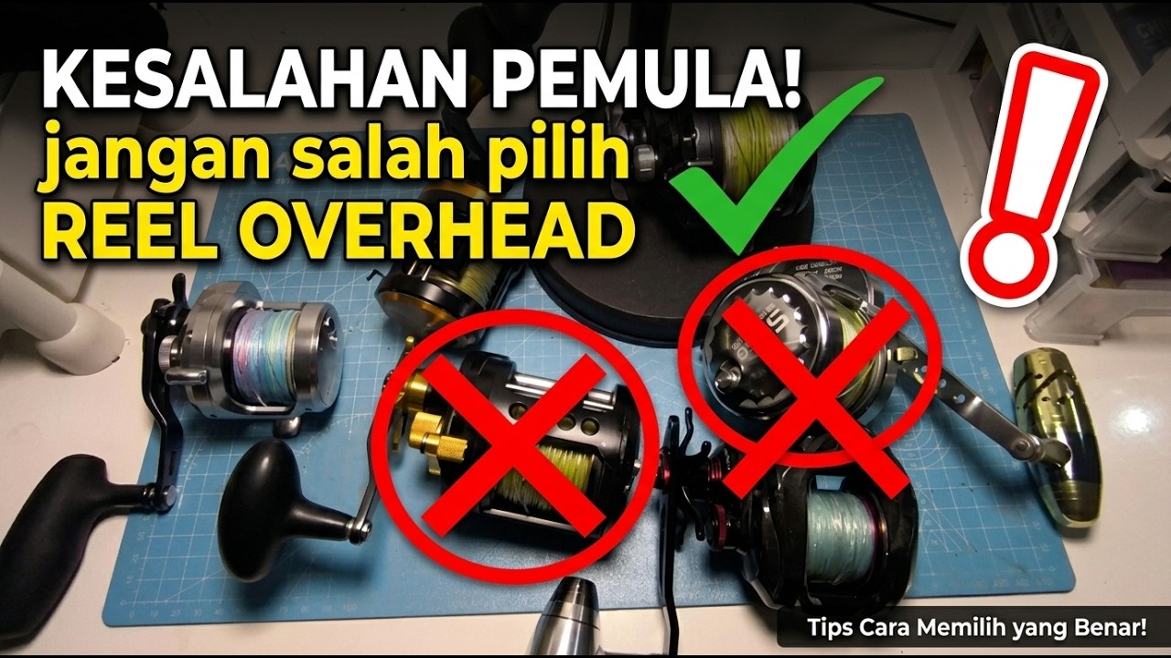 Kesalahan yang dilakukan Pemula dalam Memilih Reel Overhead
