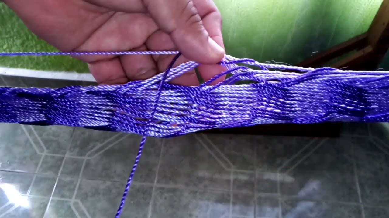 Asi se hace el tejido de remolino en una hamaca. COMPARTE ESTE VIDEO PARA CRECER LA COMUNIDAD