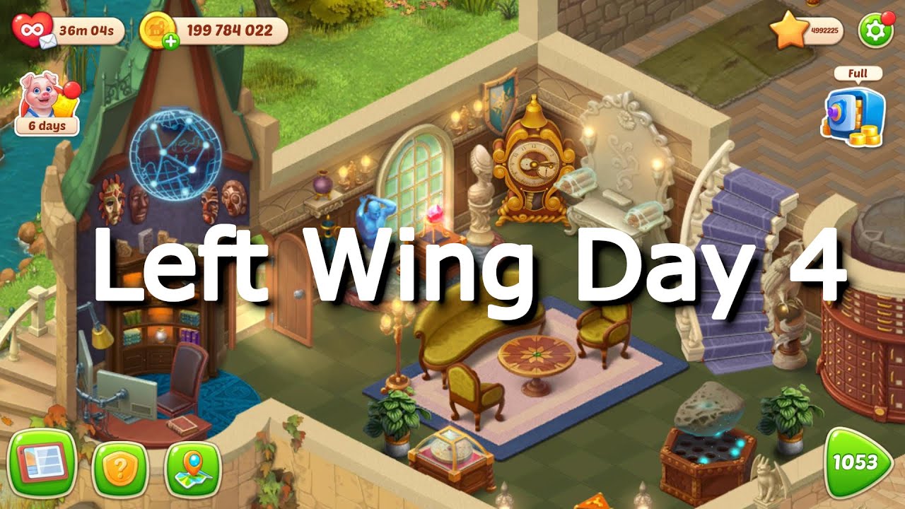 Homescapes New House (#10) - Left Wing Day 4 - Gameplay