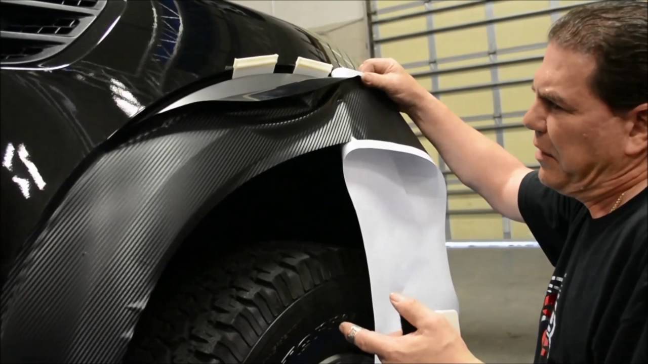 American Car Craft Ford Raptor Fender Flare Vinyl Wrap Installation