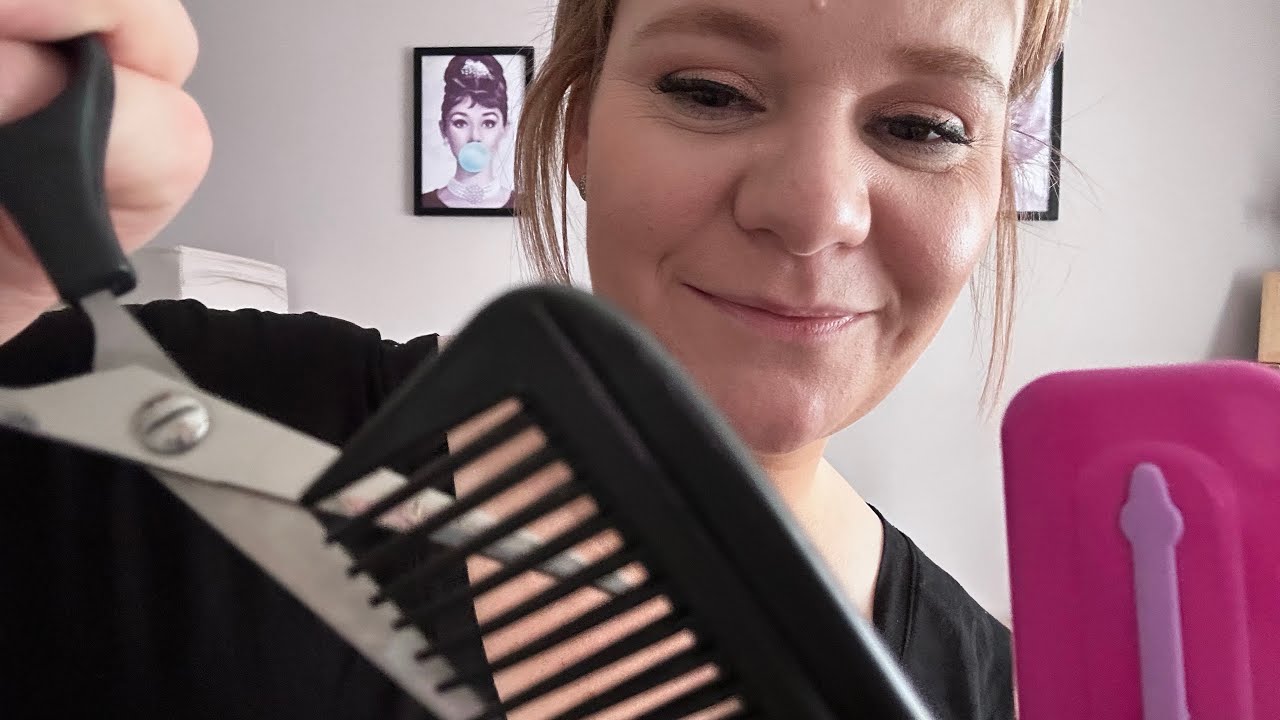 ASMR: Hair Cut & styling just for you. #asmrhairstyling