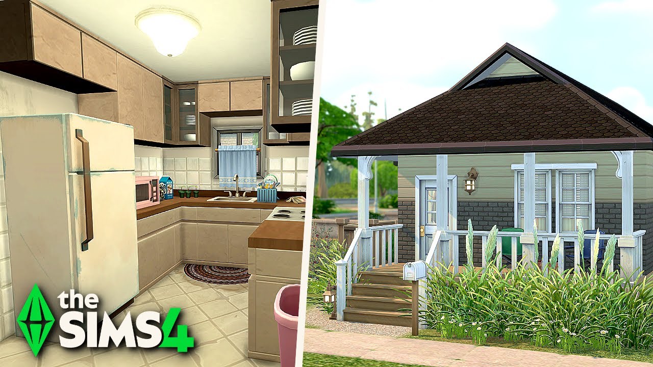 building a realistic rundown family home in the sims 4