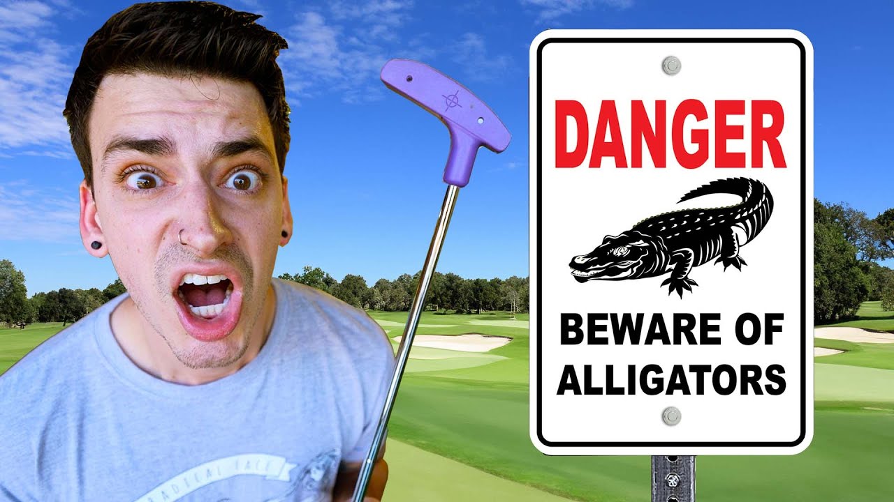 I Played Mini Golf With LIVE ALLIGATORS!