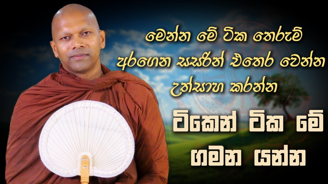 ටිකෙන් ටික මේ ගමන යන්න | Niwana Soya | Niwathapa Thero #sinhala #bana #buddha