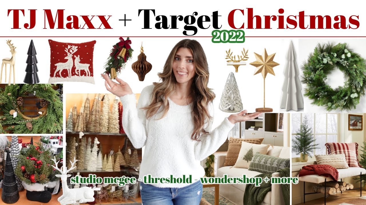 NEW Christmas at TJ Maxx & Target Christmas Decor Shop With Me / Studio McGee Christmas + More