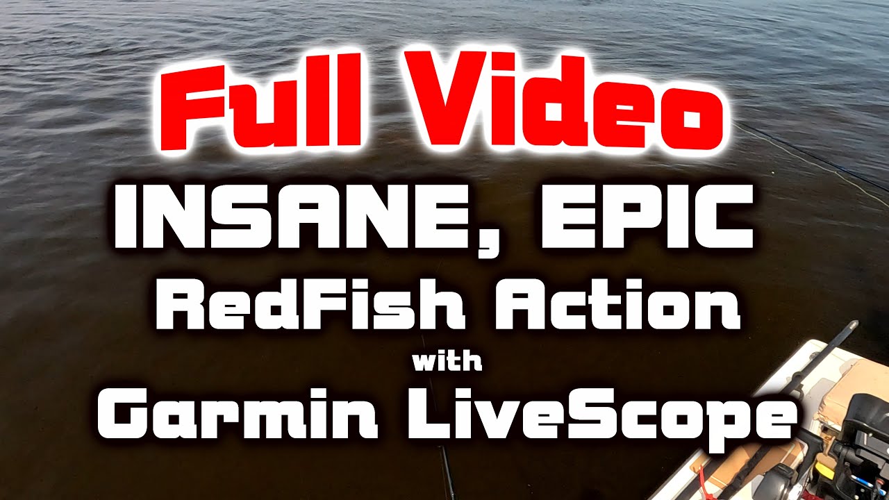 INSANE, EPIC RedFish Action with Garmin LiveScope