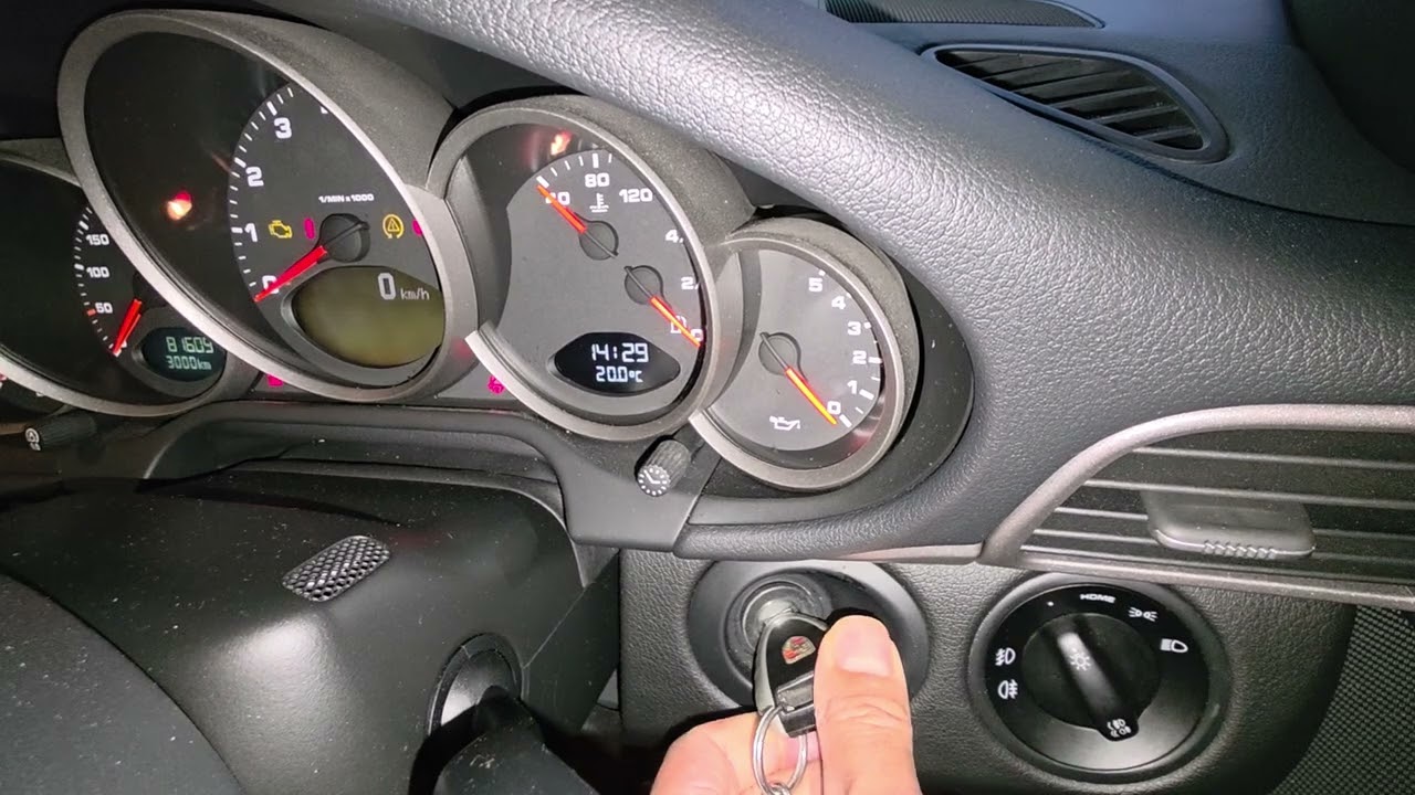 PORSCHE 997 M.P - Oil pressure gauge not stuck at 5Bar after fitting new switch