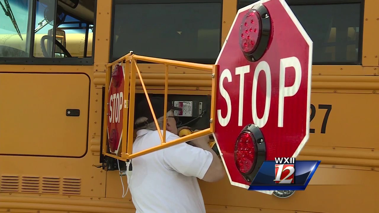 Schools implement new bus stop signs
