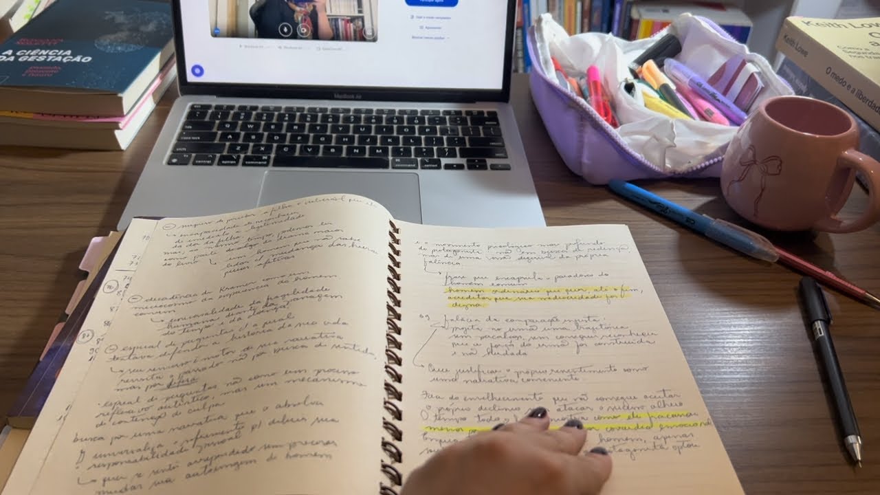 Vlog: novas leituras, maquia e fala, organização escritório, caderno novo e + 