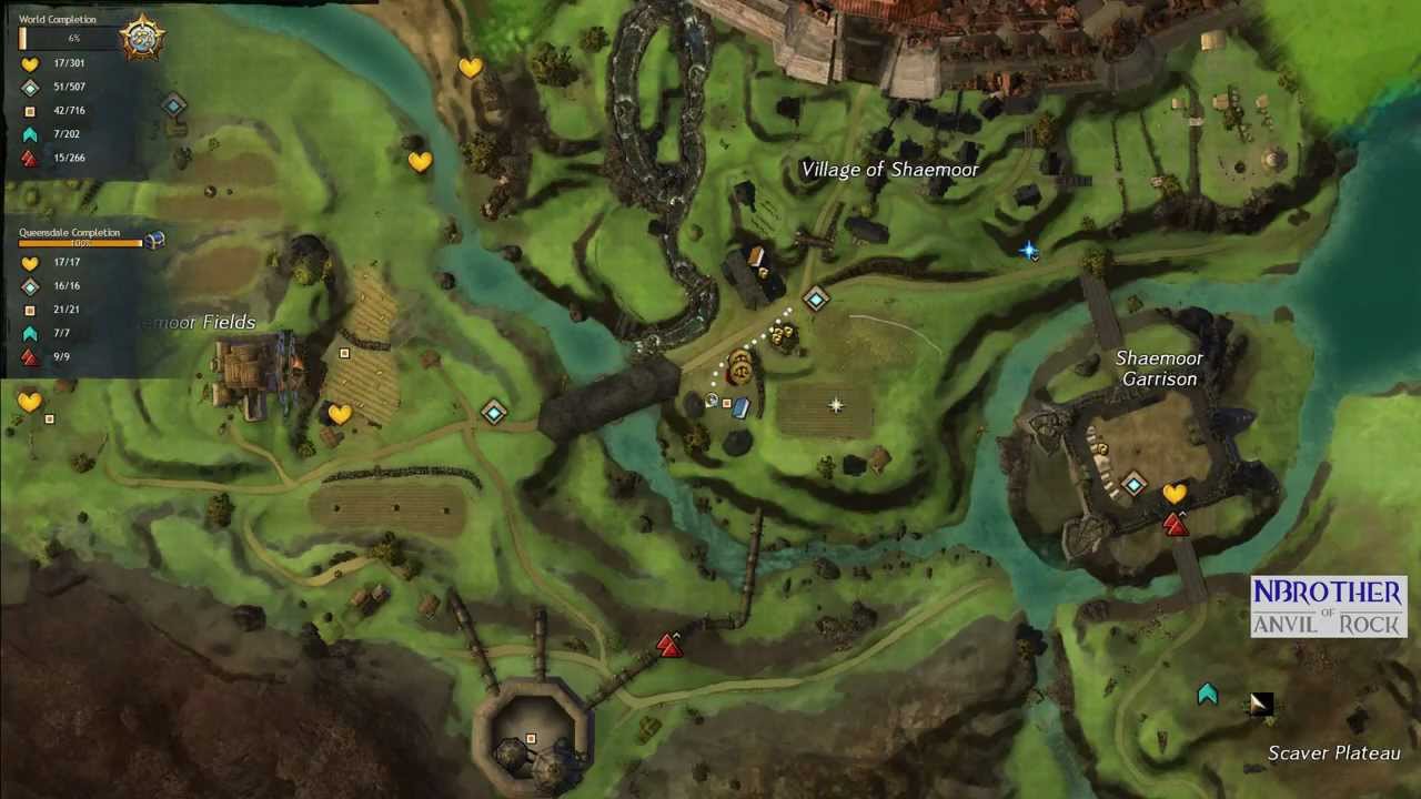 Guild Wars 2 HD | Map | How to - Waypoints and More
