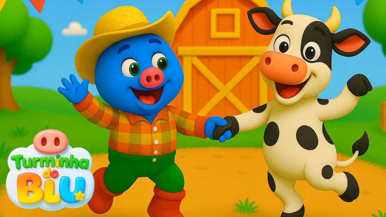 🎶 Coletânea de musica com a fazendinha mais animada do Brasil - musicas com a Turminha do Blu 🐷