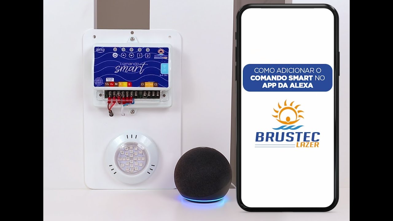 Controle sua Piscina com a Alexa! Conheça a Central de Comando Brustec 🏊💡