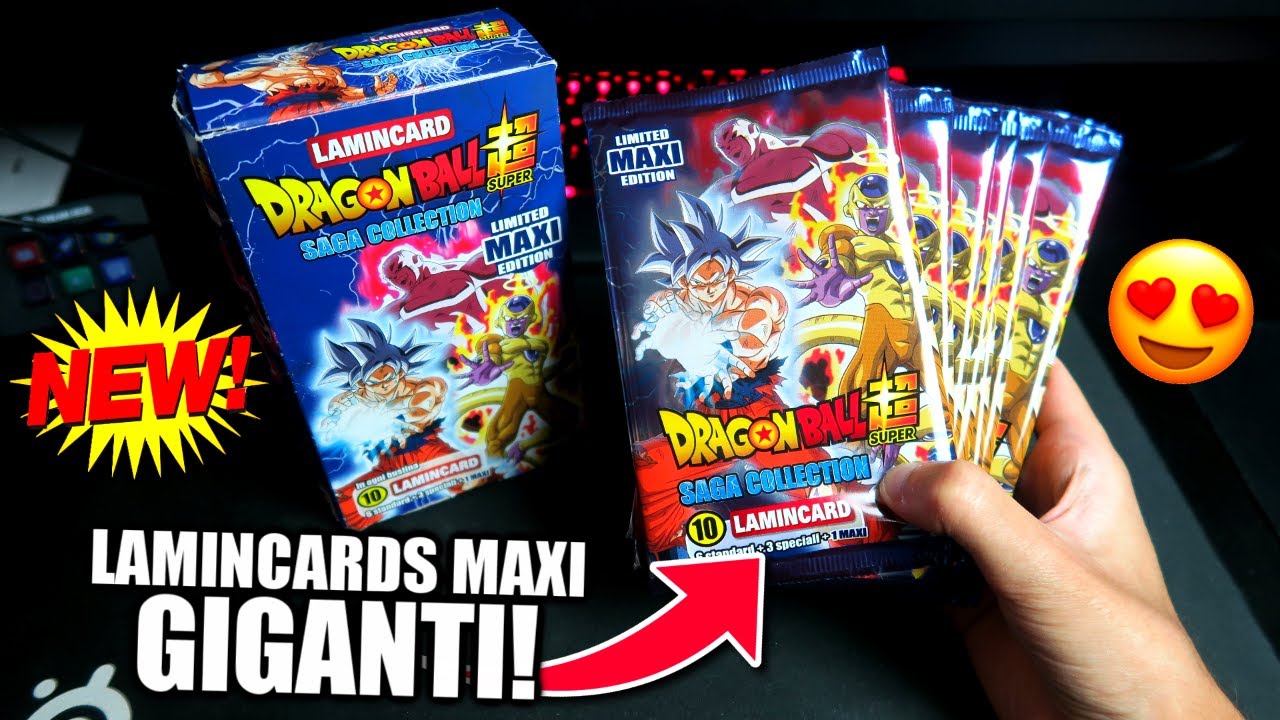 APRO le NUOVE LAMINCARD Maxi GIGANTI di Dragon Ball SUPER 🤩 Lamincard DBS Saga Collection 2020