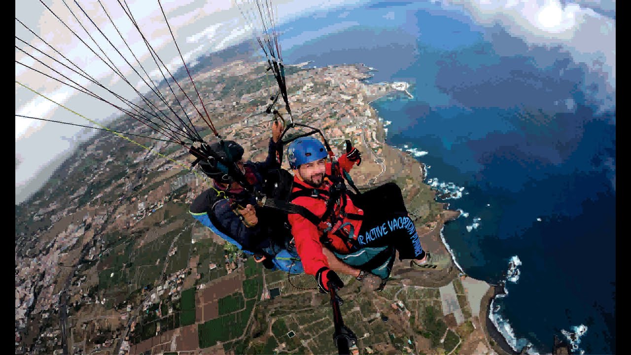 Paragliding in Tenerife, Puerto de La Cruz