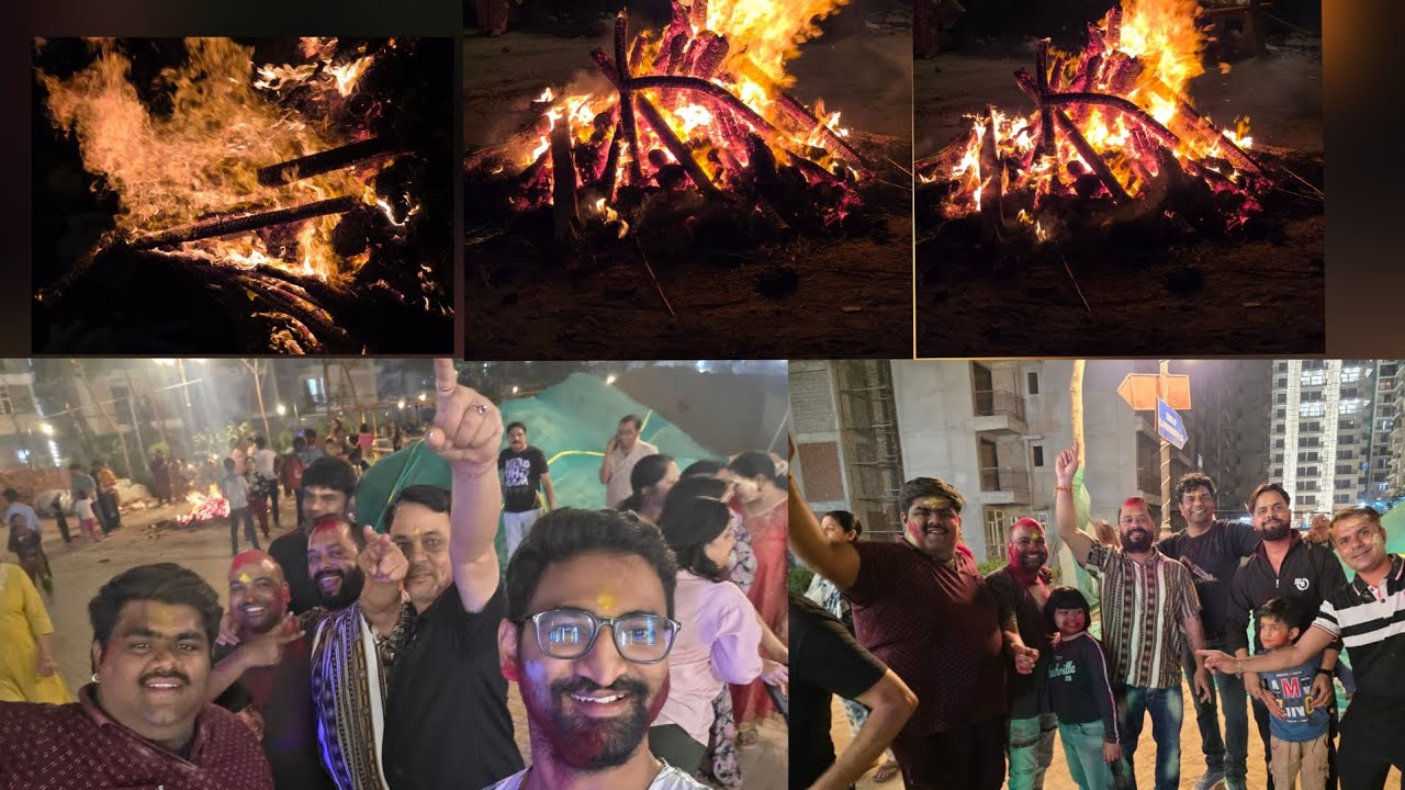 धूमधाम से मनाया गया होलिका दहन का त्योहार!! 🔥