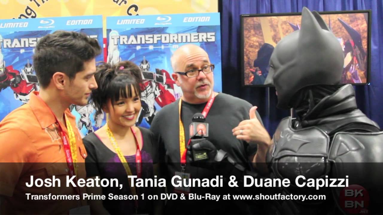 Batman Interviews Transformers Prime Cast Josh Keaton, Tania Gunadi & Duane Capizzi at SDCC 2012
