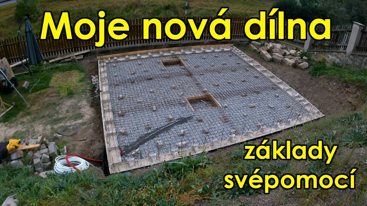 Stavba garáže/ dílny svépomocí #1 základy