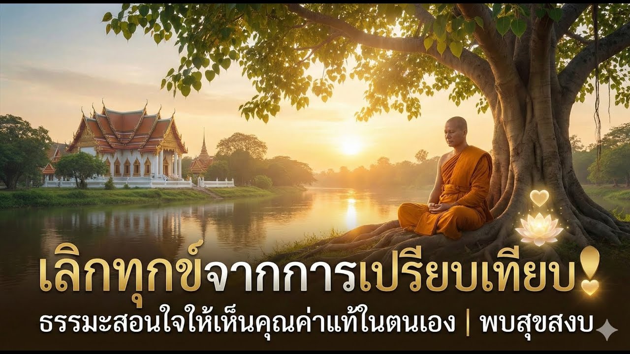 เลิกทุกข์จากการเปรียบเทียบ! ธรรมะสอนใจให้เห็นคุณค่าแท้ในตนเอง | พบสุขสงบ