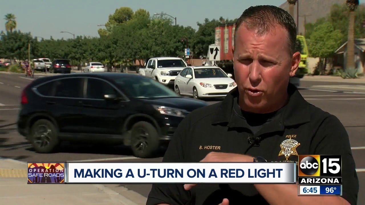 Is it legal to make a U-turn on a red light?