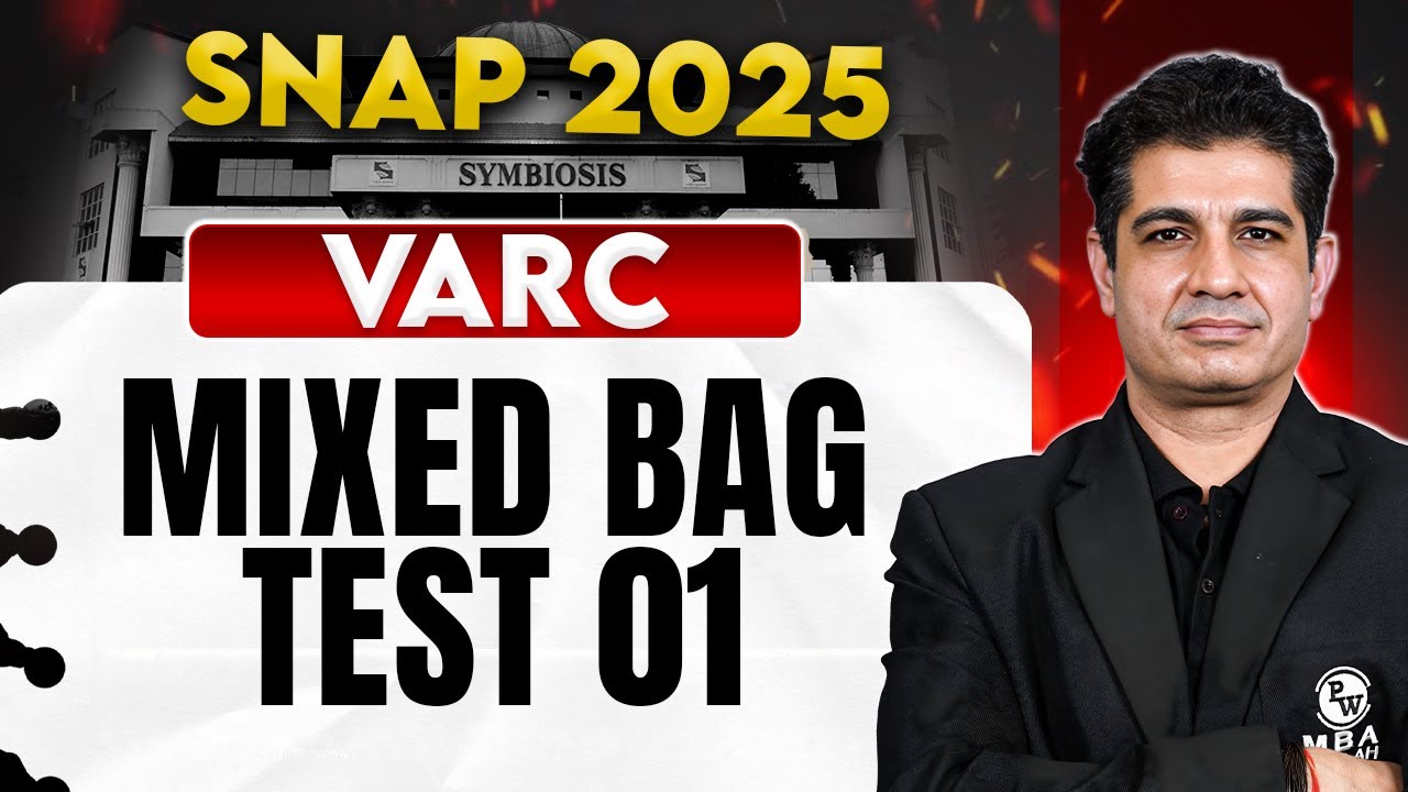 SNAP 2025 VARC Mixed Bag Test 01 | OMETs 2025 Preparation