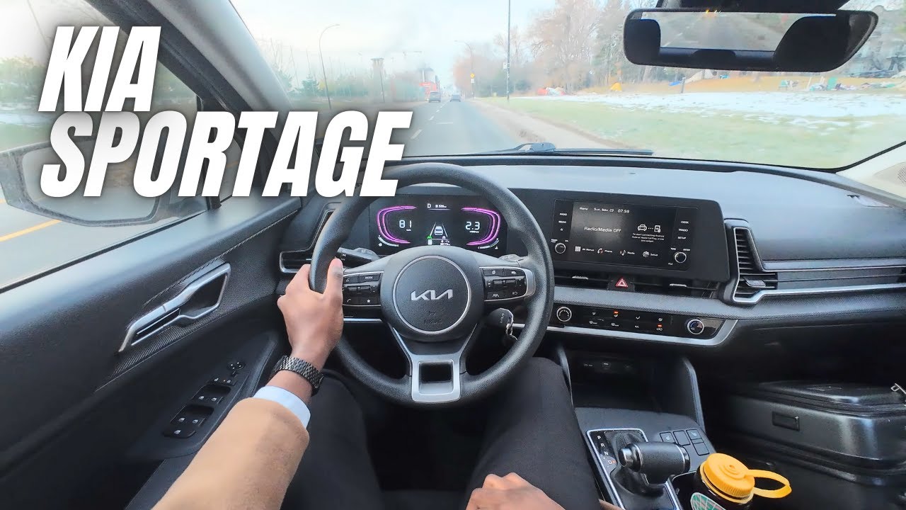 ASMR POV Drive | 2024 Kia Sportage | Cold Sunday Chruch Drive [Winter]