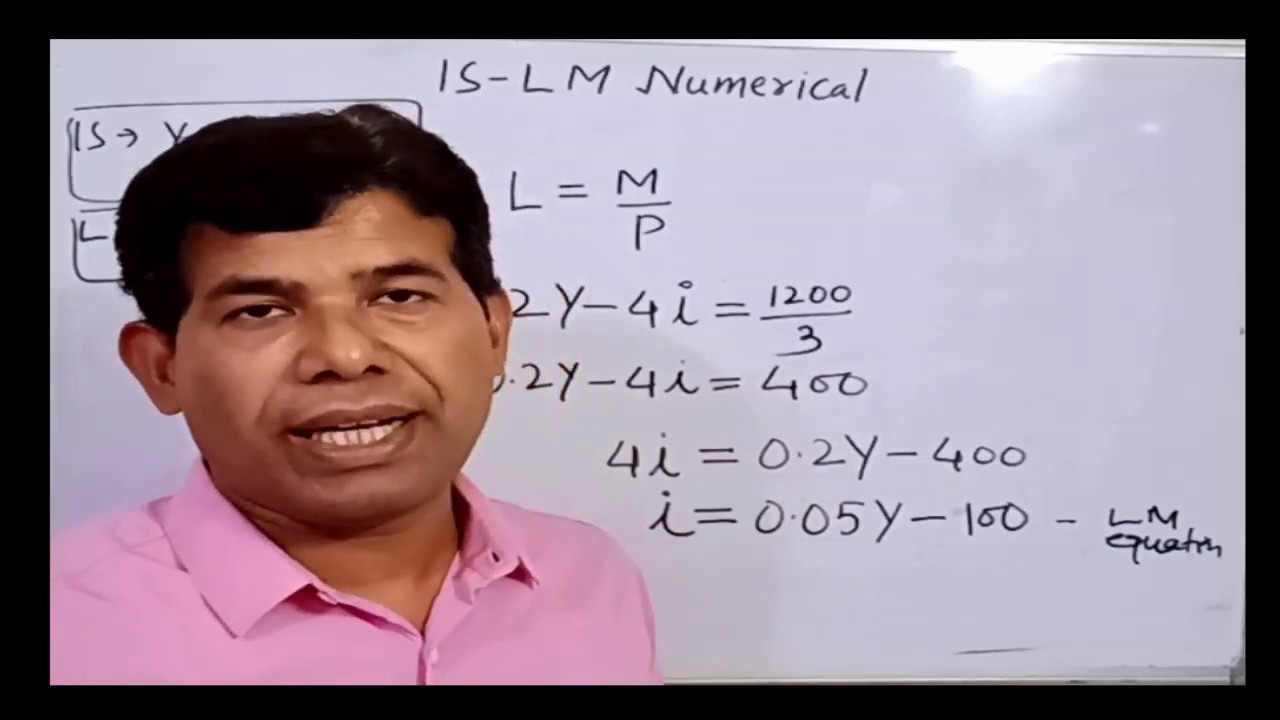 IS-LM-Numerical Questions and Solution: Macroeconomics