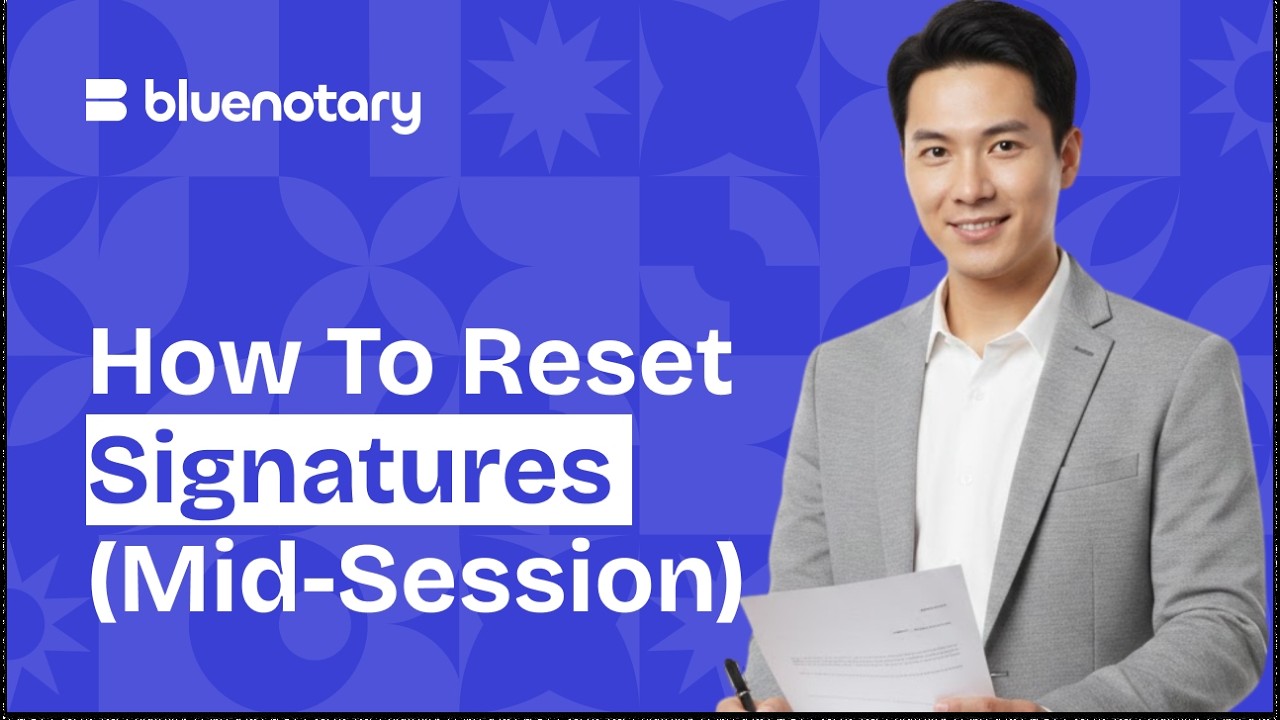 How to Reset Signatures | BlueNotary