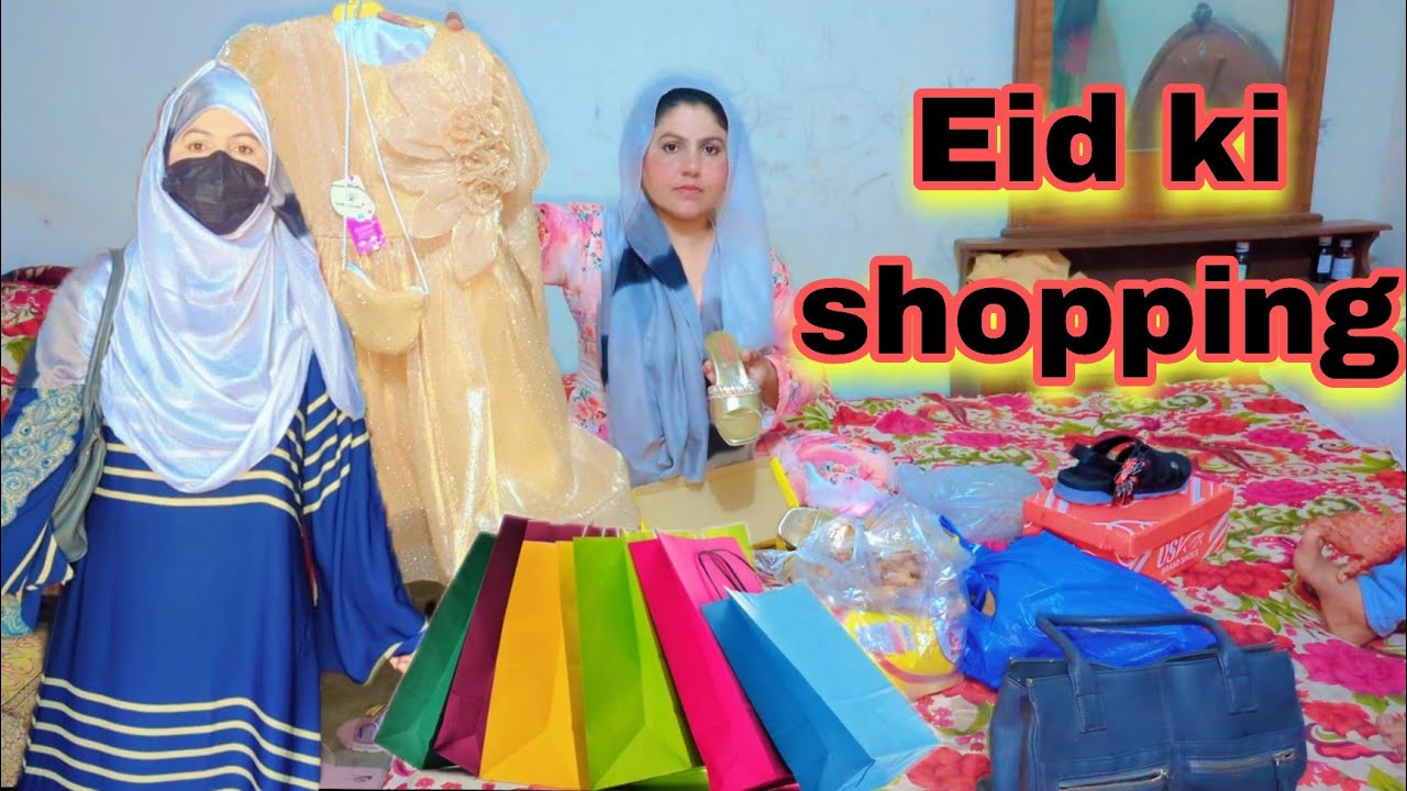 We went for Eid shopping, it was very beautiful.