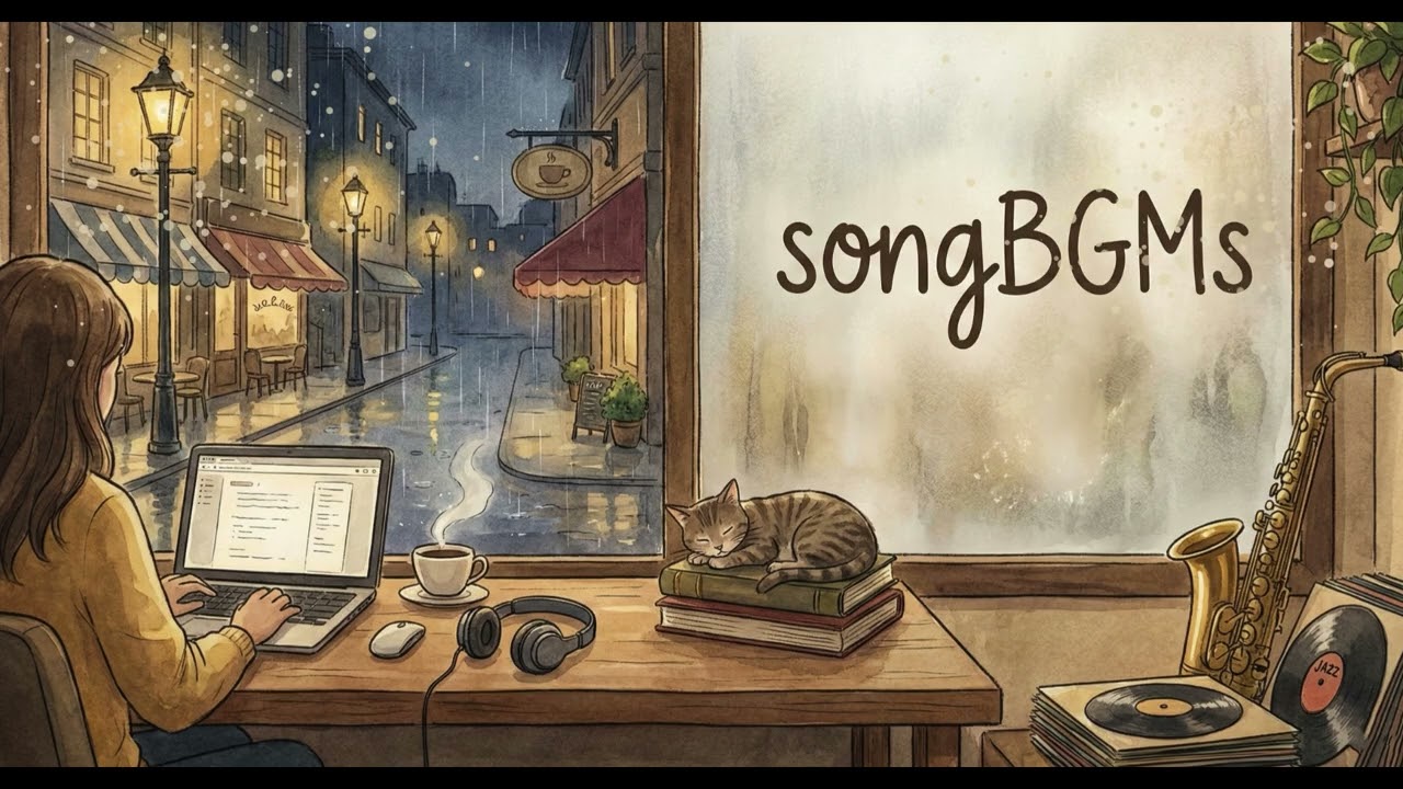 【商用利用可能】 【作業用BGM】最高の集中力をもたらすカフェ音楽 - 勉強・仕事・読書のためのリラックスJazz & Piano