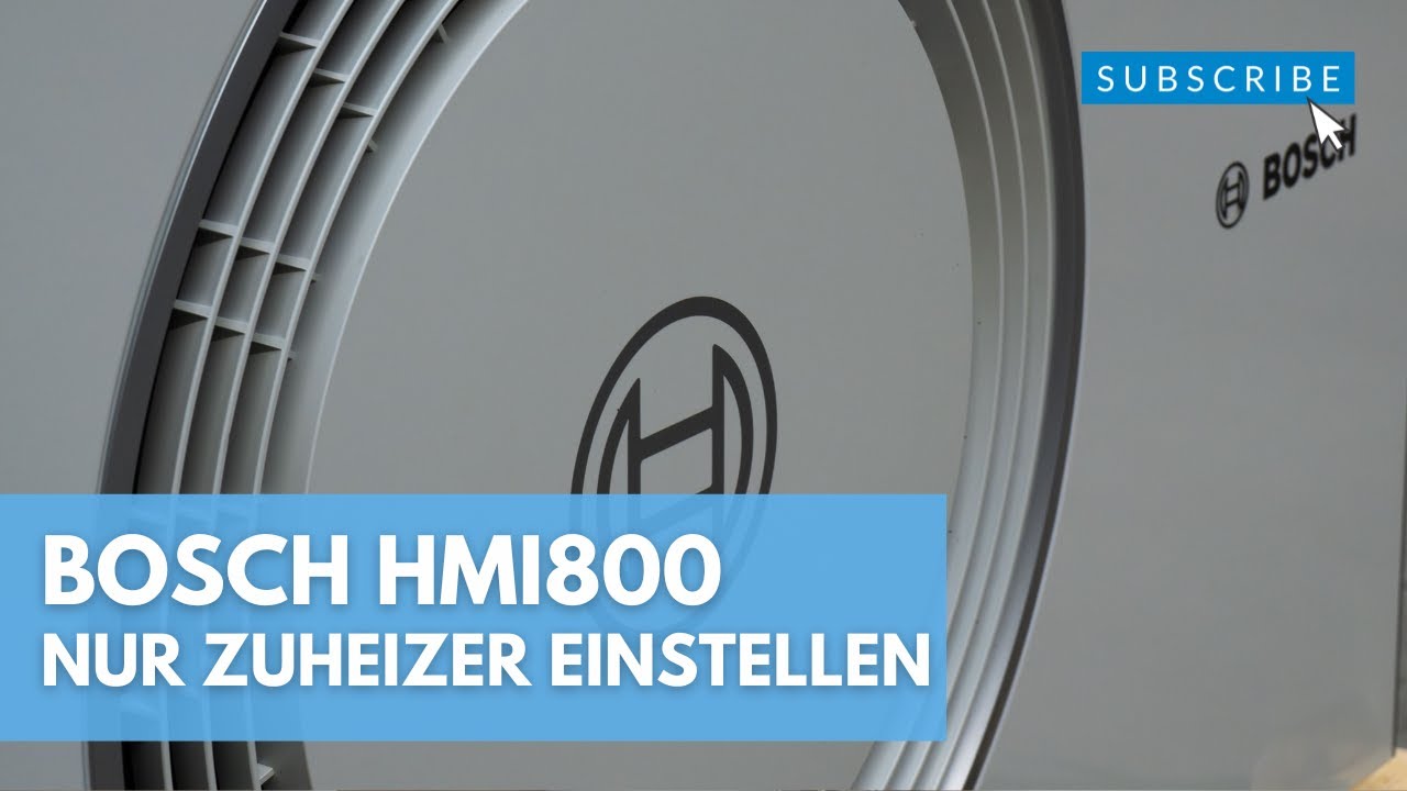 Bosch Wärmepumpe | Nur Zuheizer einstellen über HMI800 – nur für Fachleute & technisch Versierte