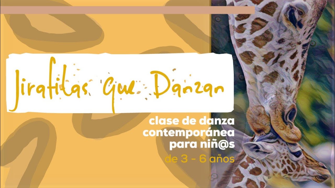 Clase de DANZA CONTEMPORÁNEA para niños de 3 a 6 años COMPLETA @jirafitasquedanzan