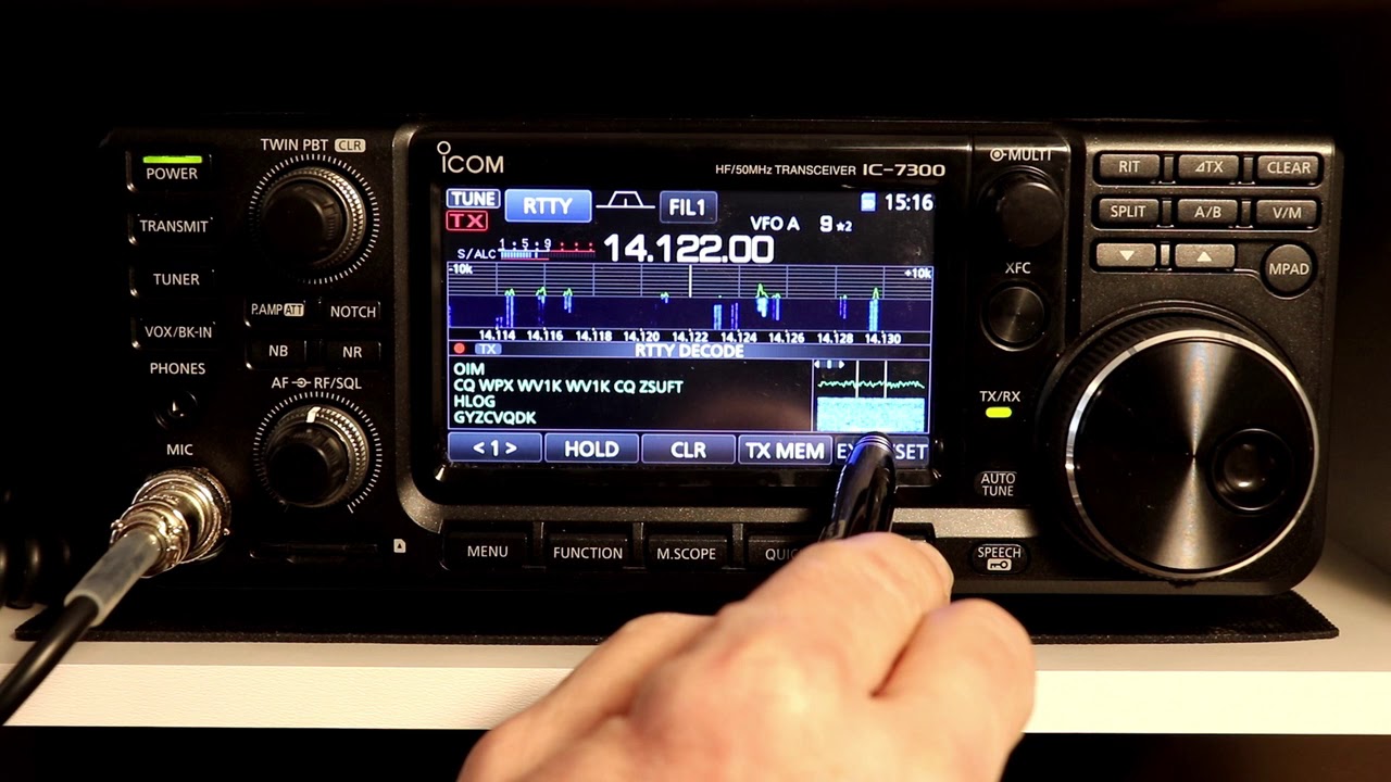 Icom IC7300 A to Z #37 RTTY Decode and settings