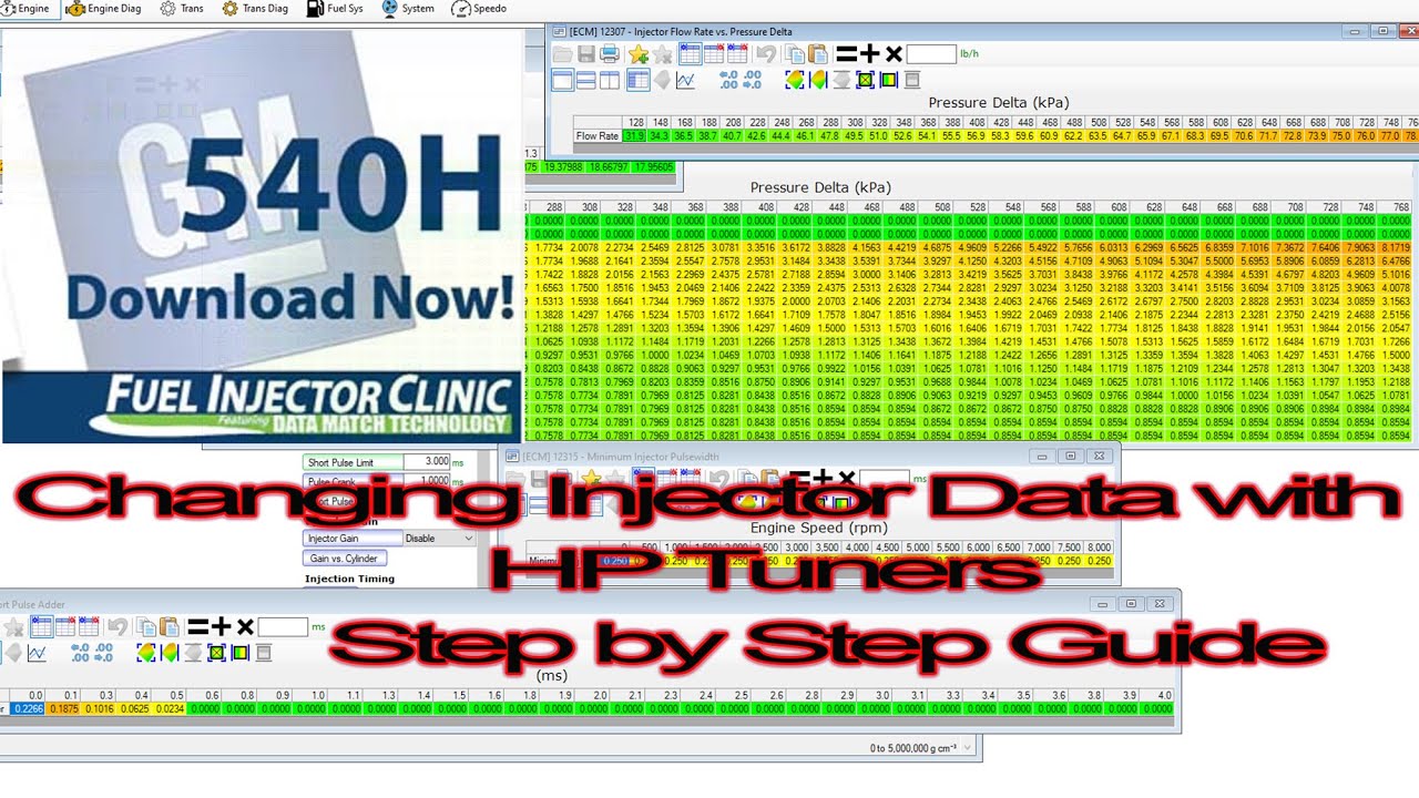 HP Tuners Step by Step Guide To Change Injector Data